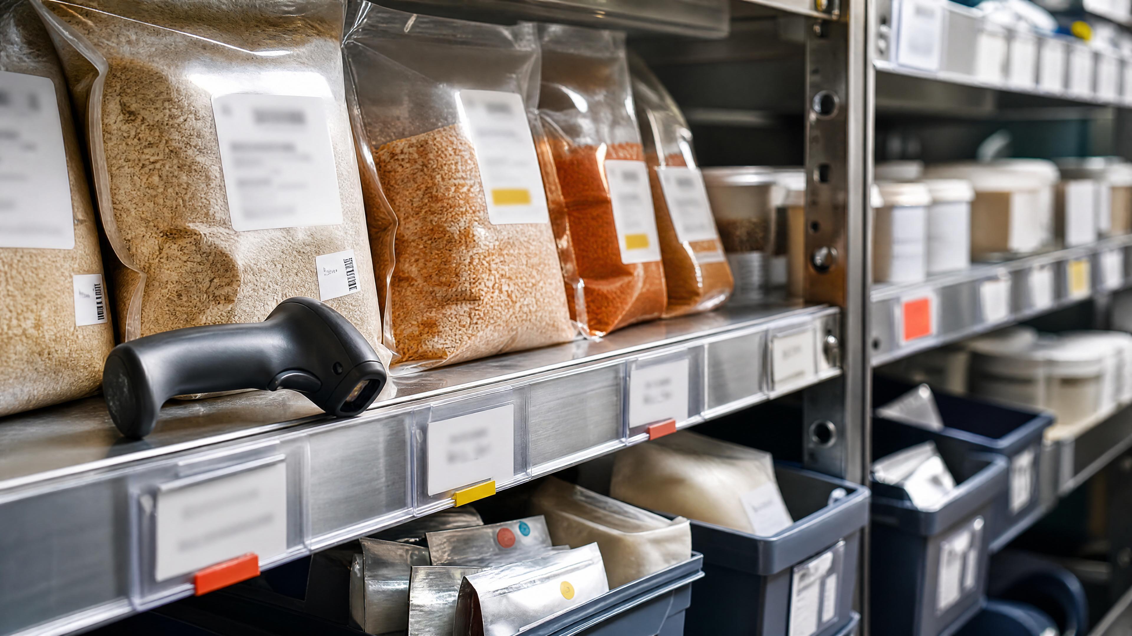 Editorial photo of expiry and batch shelf for the article topic and merchant operations context.